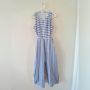 Promesa blue and white jumpsuit size small